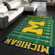 NFL Michigan Wolverines Large Area Rugs Highlight For Home, Living Room & Outdoor Area Rug