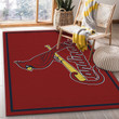 St Louis Cardinals Logo Large Area Rugs Highlight For Home, Living Room & Outdoor Area Rug