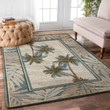 Coastal Palm Limited Edition Large Area Rugs Highlight For Home, Living Room & Outdoor Area Rug