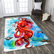 Oceanic Octopus Large Area Rugs Highlight For Home, Living Room & Outdoor Area Rug
