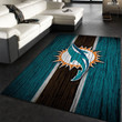 Miami Dolphins NFL Large Area Rugs Highlight For Home, Living Room & Outdoor Area Rug