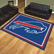 Red, White, And Fan With Buffalo Bills Living Room Rug.