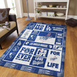 Ballpark Chic With Los Angeles Dodgers Living Room Rug.