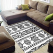 Beautiful African American Graphic Afrocentric Seamless Pattern Style Floor Living Room Rug