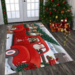 Beagle And Red Truck Rectangle Limited Edition Rug