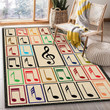 Music Note Rug – Custom Size And Printing