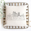 Memphis Skyline Pillow Cover