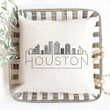 Houston Skyline Pillow Cover