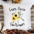 Farm Fresh Sunflowers Fall Pillow Cover