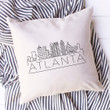 Atlanta Skyline Pillow Cover