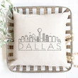 Dallas Skyline Pillow Cover