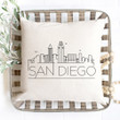 San Diego Skyline Pillow Cover