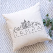 Tampa Skyline Pillow Cover