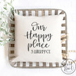 This is our Happy Place Pillow Cover