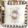 All the Fall Vibes Pillow Cover - Fall / Autumn Pillow Cover