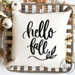 Hello Fall Pillow Cover - Fall / Autumn Pillow Cover