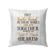 Bible Verse Pillow - Jesus Pillow - Gift For Christian - They broke bread in their homes Acts 2:46 Throw Pillow