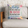 Bible Verse Pillow - Jesus Pillow - Wreath Pillow - Gift For Christian - Truly my soul finds rest in God Psalm 62:1 pillow