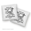 Jesus Pillow - Cross Drawing Pillow - Gift For Christian - Those who walk with God always reach their destination pillow
