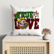 Christmas Pillow - Buffalo Plaid Pillow - Gift Christmas For Friends, Family - True love pillow