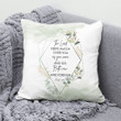 Bible Verse Pillow - Jesus Pillow - Flower Frame Pillow - Gift For Christian - The Lord keeps watch over you as you come and go Throw Pillow