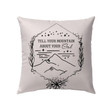 Jesus Pillow - Mountain Drawing Pillow - Gift For Christian - Tell your mountain about your God pillow