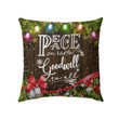 Bible Verse Pillow - Jesus Pillow - Christmas Night, Ring The Bell Pillow - Gift For Christian - Peace On Earth Goodwill To All Christian Pillow