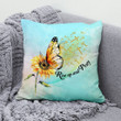 Jesus Pillow - Sunflower, Butterfly, Cross Pillow - Gift For Christian - Rise up and pray Throw Pillow