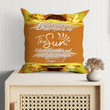 Bible Verse Pillow - Jesus Pillow - Christian, Sunflower Pillow - Gift For Christian - Let those who love Him be like the sun Judges 5:31 Pillow