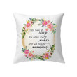Jesus Pillow - Christian, Wreath Pillow - Gift For Christian - Let her sleep for when she wakes she will move mountains Pillow