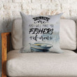 Bible Verse Pillow - Jesus Pillow - Christian, Boat Pillow - Gift For Christian - I will make you fishers of men Matthew 4:19 Pillow