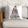 Jesus Pillow - Christian, Christmas, Buffalo plaid Pillow - Gift For Christian - Joy hope love peace Pillow