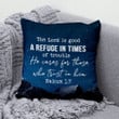 Bible Verse Pillow - Jesus Pillow - Night Mountain Pillow - Gift For Christian - The lord is good Nahum 1:7 Pillow