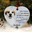 When Tomorrow Starts Without Me Dog Heart Ornament