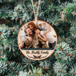 Personalized photo ornament for U.S Veteran, Christmas wood slice ornament military, HN590
