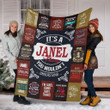 Bf01 Janel Premium Fleece Blanket Premium Blanket