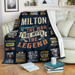 Milton Premium Fleece Blanket Premium Blanket