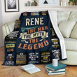 Rene Premium Fleece Blanket Premium Blanket