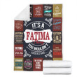 Bf01 Fatima Premium Fleece Blanket Premium Blanket