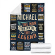Michael Premium Fleece Blanket Premium Blanket