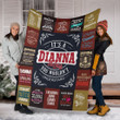 Dianna Premium Fleece Blanket Premium Blanket
