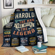 Harold Premium Fleece Blanket Premium Blanket