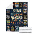 Brad Premium Fleece Blanket Premium Blanket