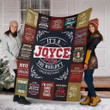 Bf01 Joyce Premium Fleece Blanket Premium Blanket