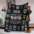 Rick Premium Fleece Blanket Premium Blanket