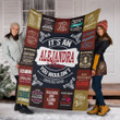 Alejandra Premium Fleece Blanket Premium Blanket