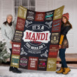 Bf01 Mandi Premium Fleece Blanket Premium Blanket