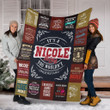 Nicole Premium Fleece Blanket Premium Blanket