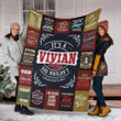 Bf01 Vivian Premium Fleece Blanket Premium Blanket