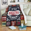 Shauna Premium Fleece Blanket Premium Blanket